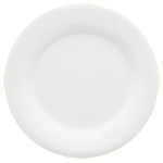 10.5" melamine diamond white plate 