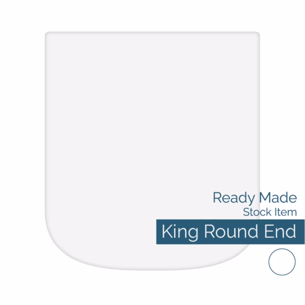 King Size Round End Fitted Sheet
