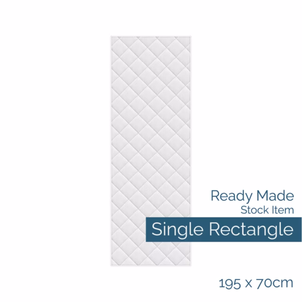 Single Narrow Rectangle Mattress Protector