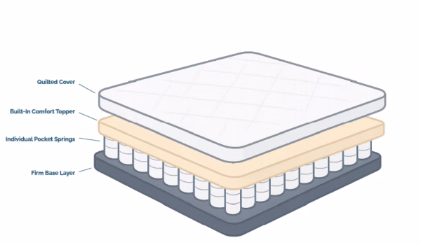Hydro-Pocket Sprung Mattress - Image 2