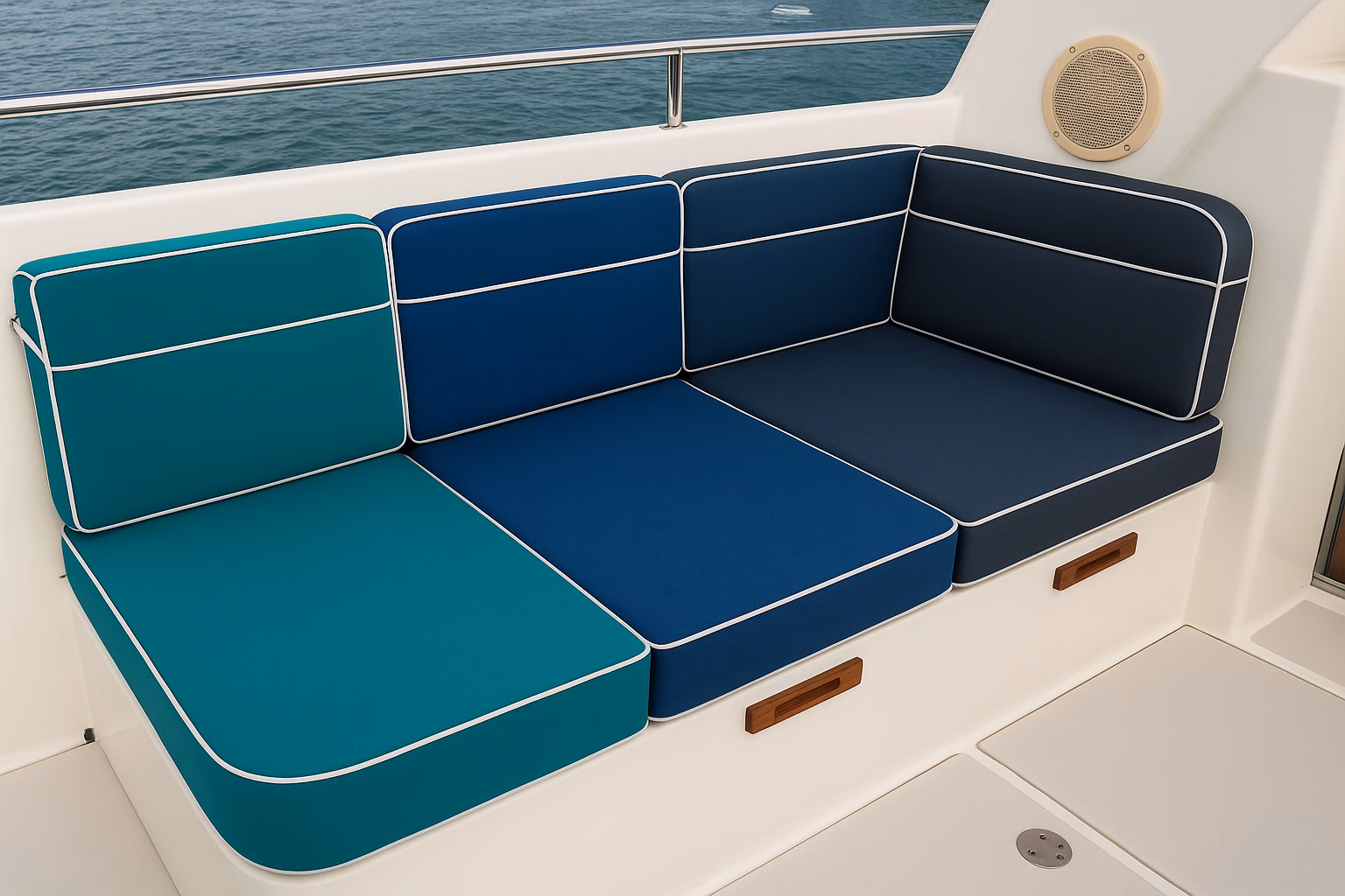 Custom Made Deck and Cockpit Cushions for Yachts & Motorboats