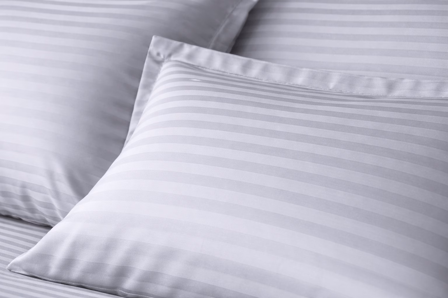 luxury satin stripe platinum fabric