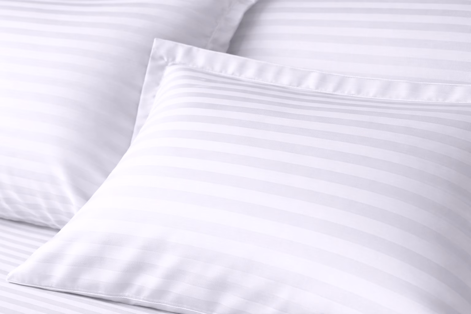 luxury satin stripe white fabric